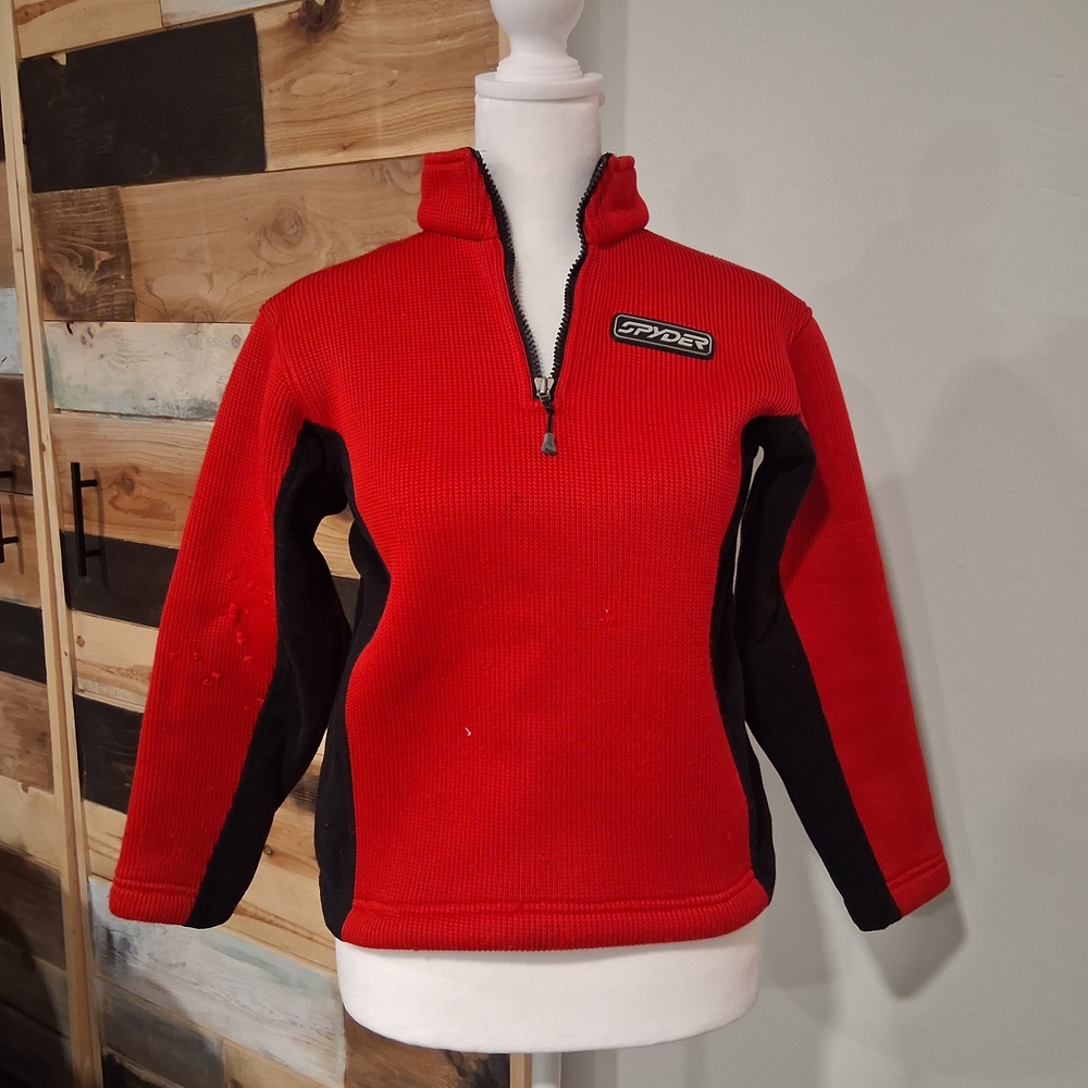 Spyder Kids Red and Black Pullover Jacket